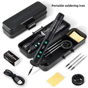 Digital display USB portable charging 5V15W wireless electric soldering iron welding repair mini household ironing plastic set