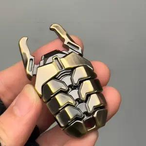 Sacred Scarab Mech EDC Clicker | Bottle Opener Press Button Zinc Alloy EDC Toy | Engravable
