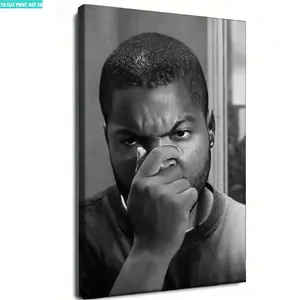 [UNFRAMED] FRIDAY Ice Cube Bathroom Canvas Wrap Movie Poster, Room Decor, Home Decor, Wall Print, Art Poster for Gift, Wall Art, Funny Movie Bathroom, Bathroom Wall Decor