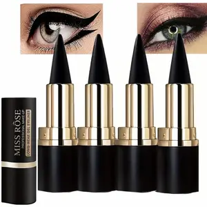 Buy 1 Get 1 ,Gel Eyeliner Pencil,Long-lasting Quick-drying Eye Black crayon matte Eyeliner Cream, Cat Eye Makeup Stencil, Smoky Eyeshadow Palette, Goth Halloween Makeup Kit, Girl's Favorite festival  Makeup Gift