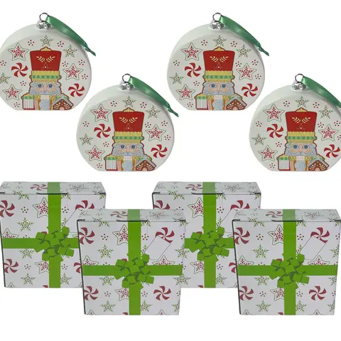 Temp-tations Set of 4 Recipe Ornaments with Gift Boxes