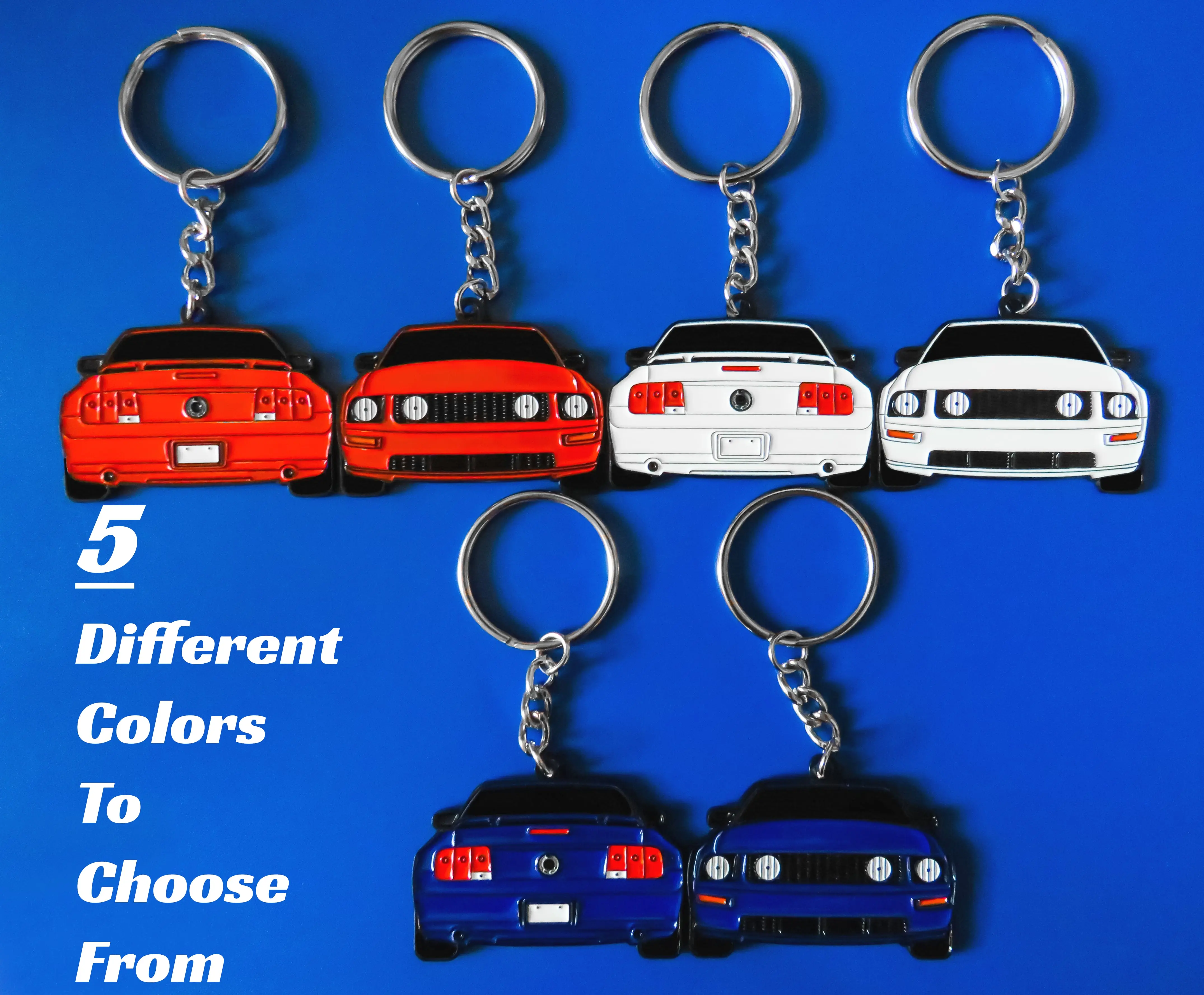 Keychain For S197 Mustang 2-SIDED Key Ring That Makes For A Unique & Cool Gift For Car Guys, Fans, Enthusiasts Dad, Boyfriend, Girlfriend, Him, Her