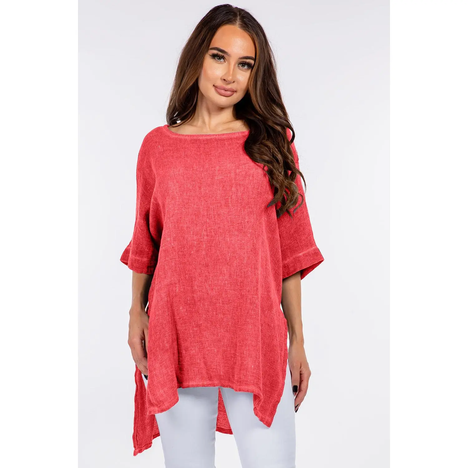 Italian Linen Side Open Tunic