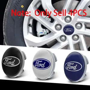 4Pcs 54mm Auto Emblem Original Wheel Center Cover Car Badge Hubcaps For Ford Focus Mondeo Mustang Fiesta Kuga MK2 Everest Escape Auto Accessories
