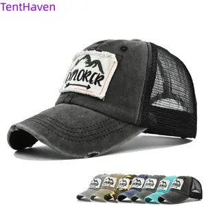 2026 New Embroidered Baseball Hat Embroidered Hat Mesh Duck Tongue Hat Curved Eaves Sunshade Hat Mesh Hat