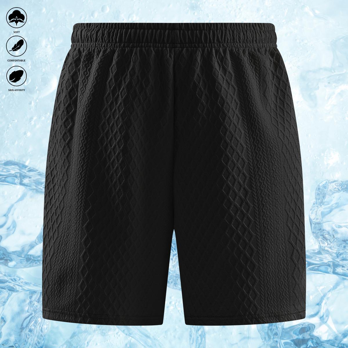 Men's Summer Casual Sports Suit Polo Shirt Short Sleeve and Drawstring Pocket Shorts