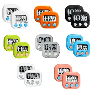 2pcs Multifunctional Electronic Timer, Precise Countdown Reminder, a Magic Tool for Baking, Cooking, and Studying, Eliminates Frenzy, Precise Electronic Timer, Essential Time Management Tool for Kitchen, Baking, Studying,Summervibes
