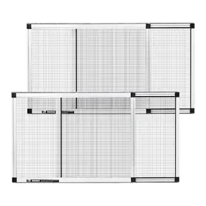 VEVOR Adjustable Window Screen, 15 Hx 21 - 40 W, 2 Packs Expandable Windows Screens with Aluminum Frame and Durable Mesh, Horizontal or Convert to Vertical Adjustable Installation, for Home House