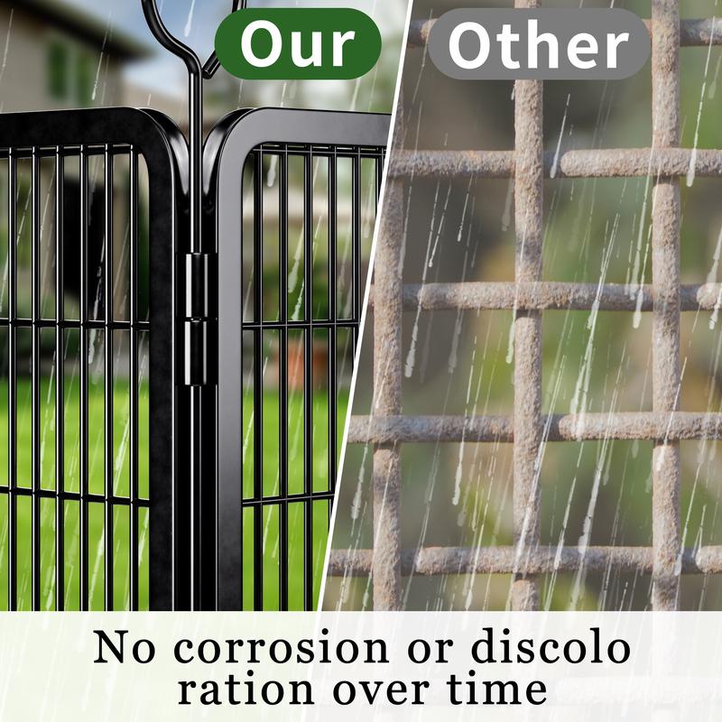 Grovebloom 40-inch 16-Panel Dog Playpen Heavy-Duty Metal Pet Fence for RV Camping Yard Garden Secure Exercise Space Large Polygon Enclosure Easy Assembly