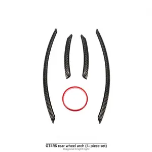 Carbon Fiber Rear Fender Flares for the 2017–2025 Porsche 718 GT4 RS Upgrade (Dry-Fit)