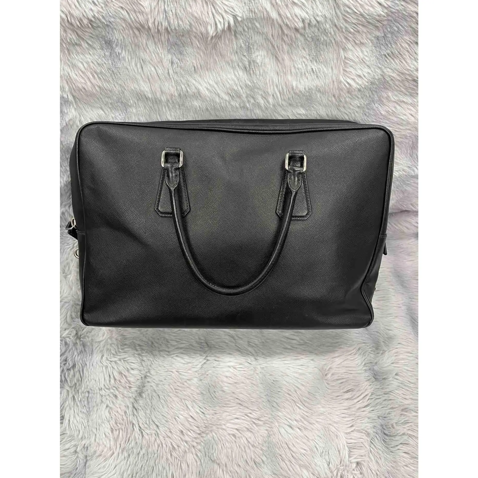 Pre-owned PRADA leather Shoulder Bags Neutral Briefcase xiaotang20260308015