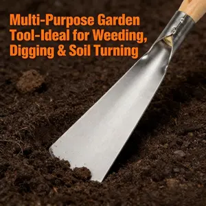 2026 New Durable Flat Head Hoe for Yard Weeding, Tilling and Planting, Sturdy Structure for Long-Lasting Use