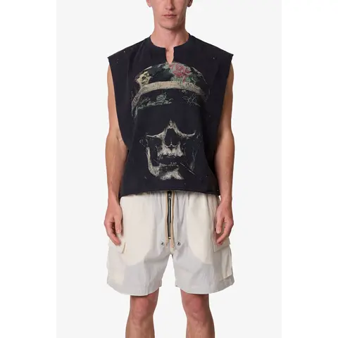 mnml Head Shot Tank - Washed Black