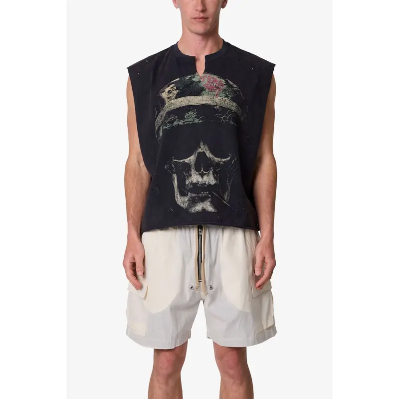 mnml Head Shot Tank - Washed Black