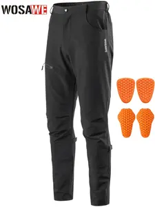 WOSAWE Men's Motorcycle Pants with Removable Pads Sports Protective Trousers for MTB, Cycling, Downhill