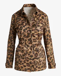 Metallic Cheetah Utility Jacket Gilded Cheetah