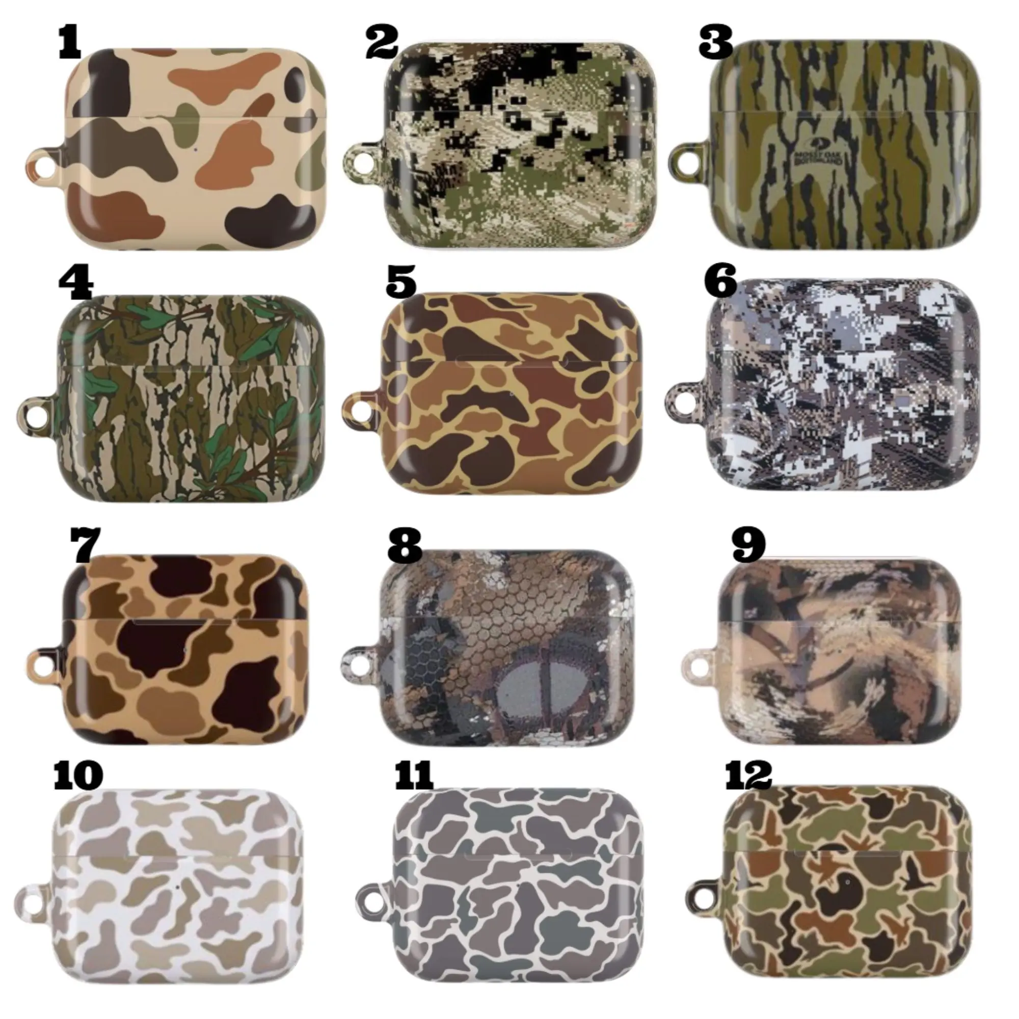 Camo Hunting AirPods Case Collection | Rugged Protective Cover for AirPods Gen 1–4 & Pro | Gift for Hunters