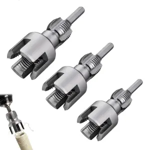 2026 New Pipe Tapping and Threading Tool, 4 in 1 Water Pipe Threaders Internal & External Pipe Threader for 1/2", 3/4", 1" Sizes Plastic Pipes for All Electric Drill (1/2"+3/4"+1"+Pipe Cutter)