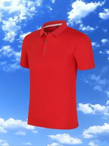 Men's Business Polo Shirt, Golfing Shirt for Daily Wear, Golf, and Sports Activities, Breathable Half Placket Top for Summer Style, Athletic Sports Clothing