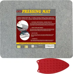 Pressing Mat - 17" x 13.5" Quilting Ironing Pad -   Zealand Felted  Iron Board for Quilters,  for Quilting & Sewing Projects by