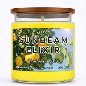 Sunbeam Elixir Candle | Bright Lemon Scent