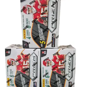 Panini 2025 prizm Football Blaster Box - 6 Packs of 4 Cards Totaling 24 Cards with Exclusive Prizm Shock Parallels and Silver Shock