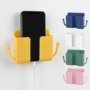 Multi-Function Wall Organizer, Phone Charging Station, Key & Cable Holder, Heavy Duty No-Drill Mount, Non-Slip Waterproof Home Organizer, Removable & Easy-Clean Storage Solution