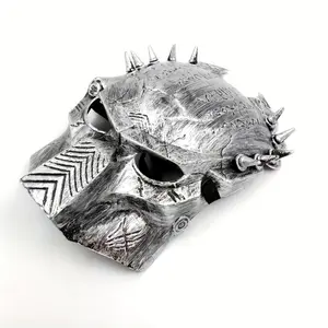 Halloween Movie Themed Predar Mask, Horror Mask, Lone Wolf Mask, Studded Snap-On Predar Prop.