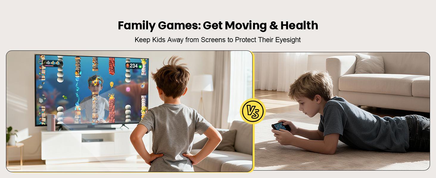 AR Motion Gaming Console: 28 Interactive Games Motion Sensor 2-Player Wireless Controllers & TV Hookup – Ultimate Family Entertainment System for Kids & Adults