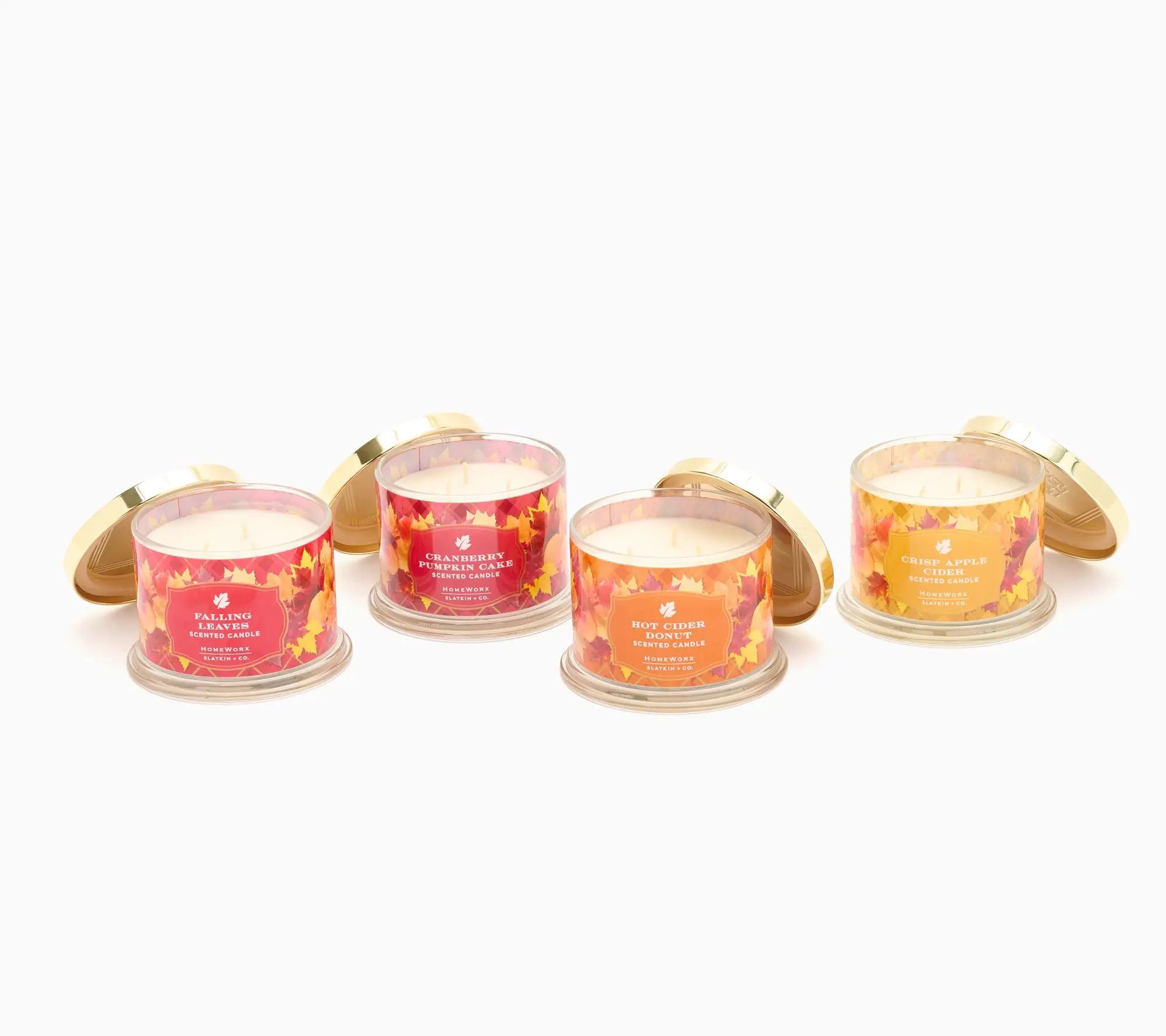 HomeWorx by Slatkin + Co. S/4 14oz A Trip To The Cider Mill Candles