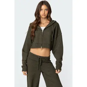 Russell Knit Hooded Cardigan