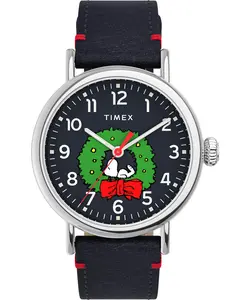 Timex Peanuts Standard Christmas Blue/Blue Mens Watch TW2U86300