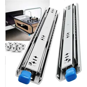 Heavy Duty Locking Full Extension Drawer Slides Runners with Lock, 12-40 Inch Side Mount Rails, 250lb Load Capacity for Drawers, 1 Pair