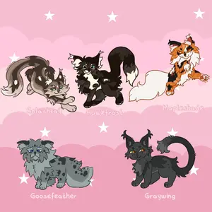 Warrior Cat Keychain Acrylic Charm