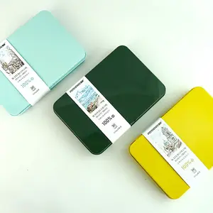 Zhu Jue Full Cotton Watercolor Paper Pad, 300g Fine Texture/medium Coarse Rough Surface, Iron Box Packaging, Ideal for Watercolor Painting, Art Supplies