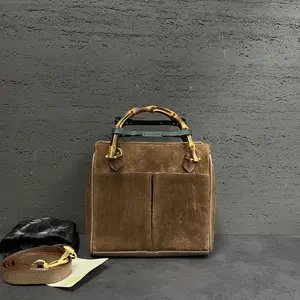 Pre-owned GUCCI Suede Shoulder Bags 7.8'' R2239 Shoulder Bag C14306381911 1014 T1 Chloe