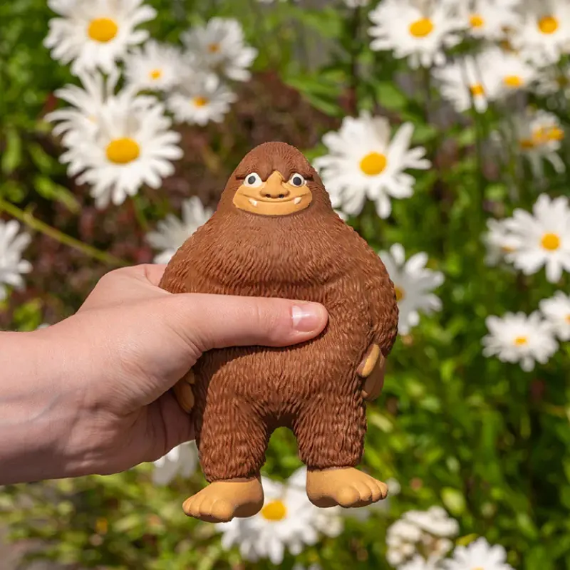 Squishy Bigfoot Stress Toy | Sasquatch Squeeze Toy | Soft Fidget Toy | Funny Camping Gift | Bigfoot Collectible