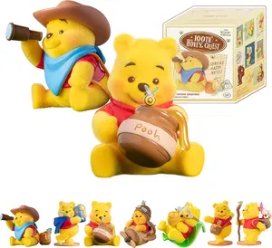MINISO Winnie the Pooh Centenary Quest Series Blind Box to Collect Characters and Ornaments to Decorate (1 Random piece)