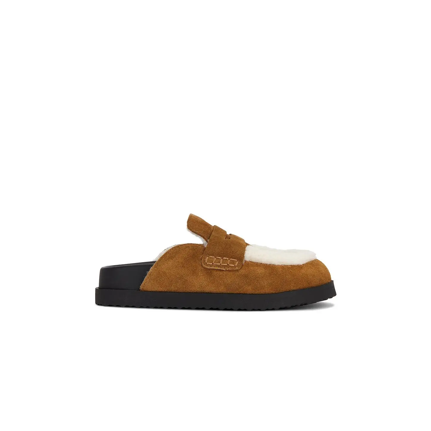 Steve Madden Tomlin Clog in Chestnut Suede