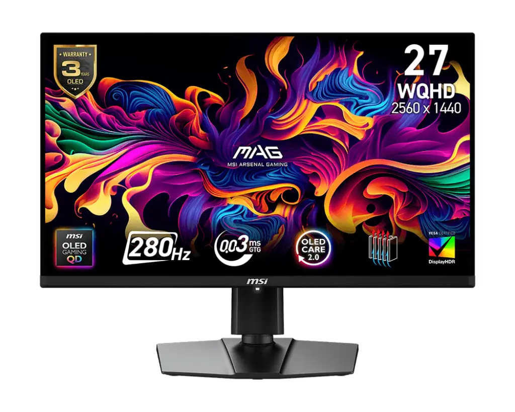 MSI MAG 271QP QD-OLED X28 Gaming Monitor - 240hz QD-OLED Display for Desktop/Laptop Gaming Setups (Computers & Office Desktop/Laptop Components)