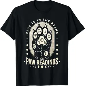 Cotton(pure) Palmistry Kawaii Cat Paw - Palm Reading Psychic Readings Men Women T-Shirt