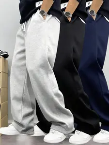 Men's Sport Fleece Pants, Elastic Waistband with Drawstring, Basic Running Pants, Athletic Running Pants, Ultimate Comfort for Daily Wear, All Seasons