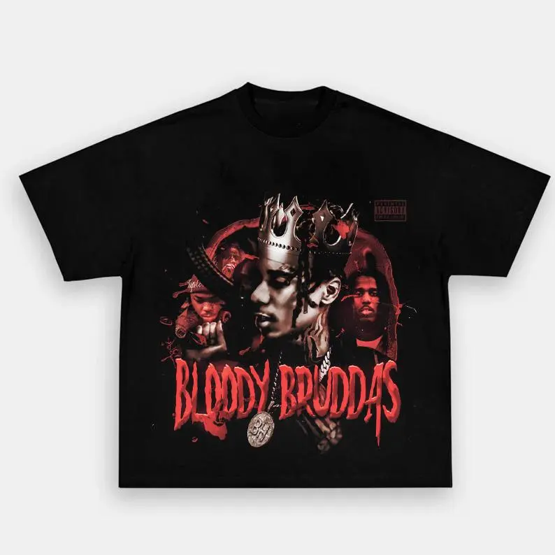 Bloodhound Lil Jeff Chicago Drill Underground Rap Graphic Tee HY6695