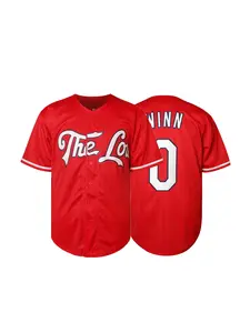 Men's Embroidered Baseball Jacket, Letter Embroidery Design, Breathable Sweat-Absorbing Button-Up, Short Sleeve Shirt