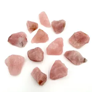 Raw Rose Quartz Chunks (Grade AAAA)