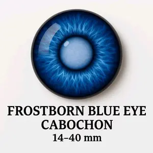Frostborn Eye -  glass cabochon 14-50 mm for crafts