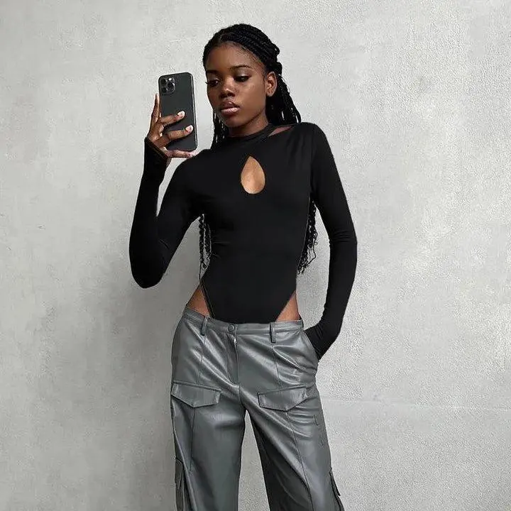 Y2K Cut-Out Bodysuit