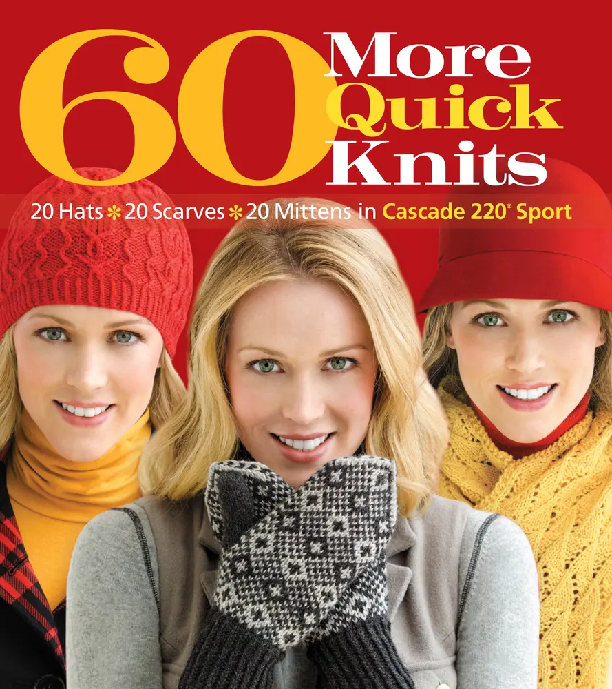 USED Book - 60 More Quick Knits: 20 Hats*20 Scarves*20 Mittens in Cascade 220(r) Sport (Paperback) - english