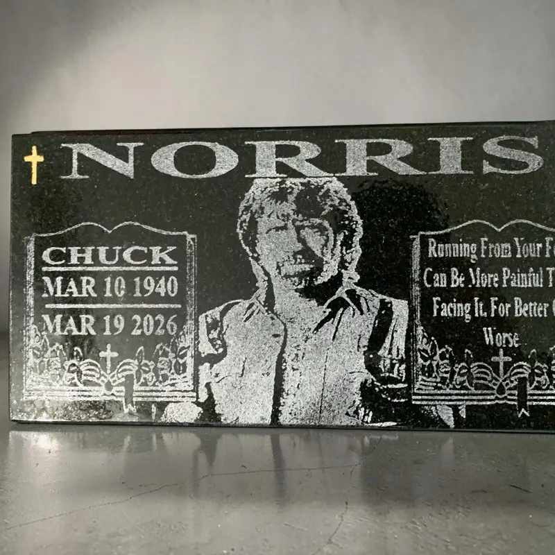 Grave marker Memorial on Absolutes Granite - Premium Black Granite for Dignified loved one Tribute