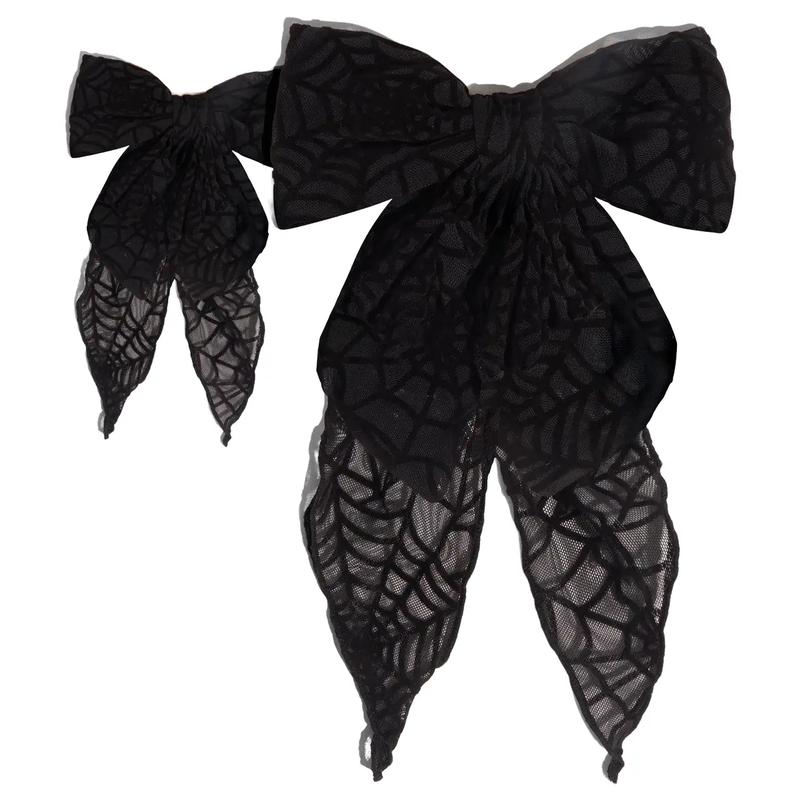 Kitsch Spiderweb Bow Hair Clip